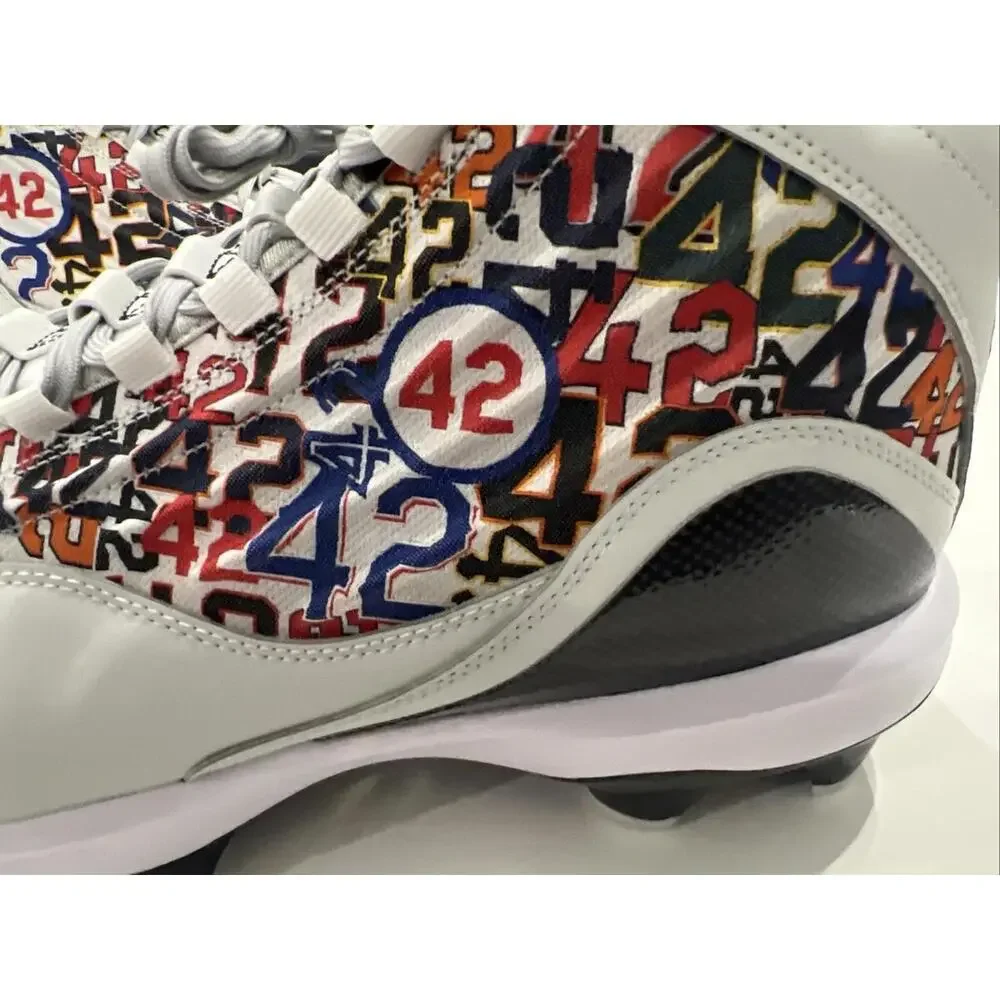 $169 Nike Griffey 2 MCS Jackie Robinson Baseball Cleats Size 13 Grey HJ4509-001 - Picture 10 of 13